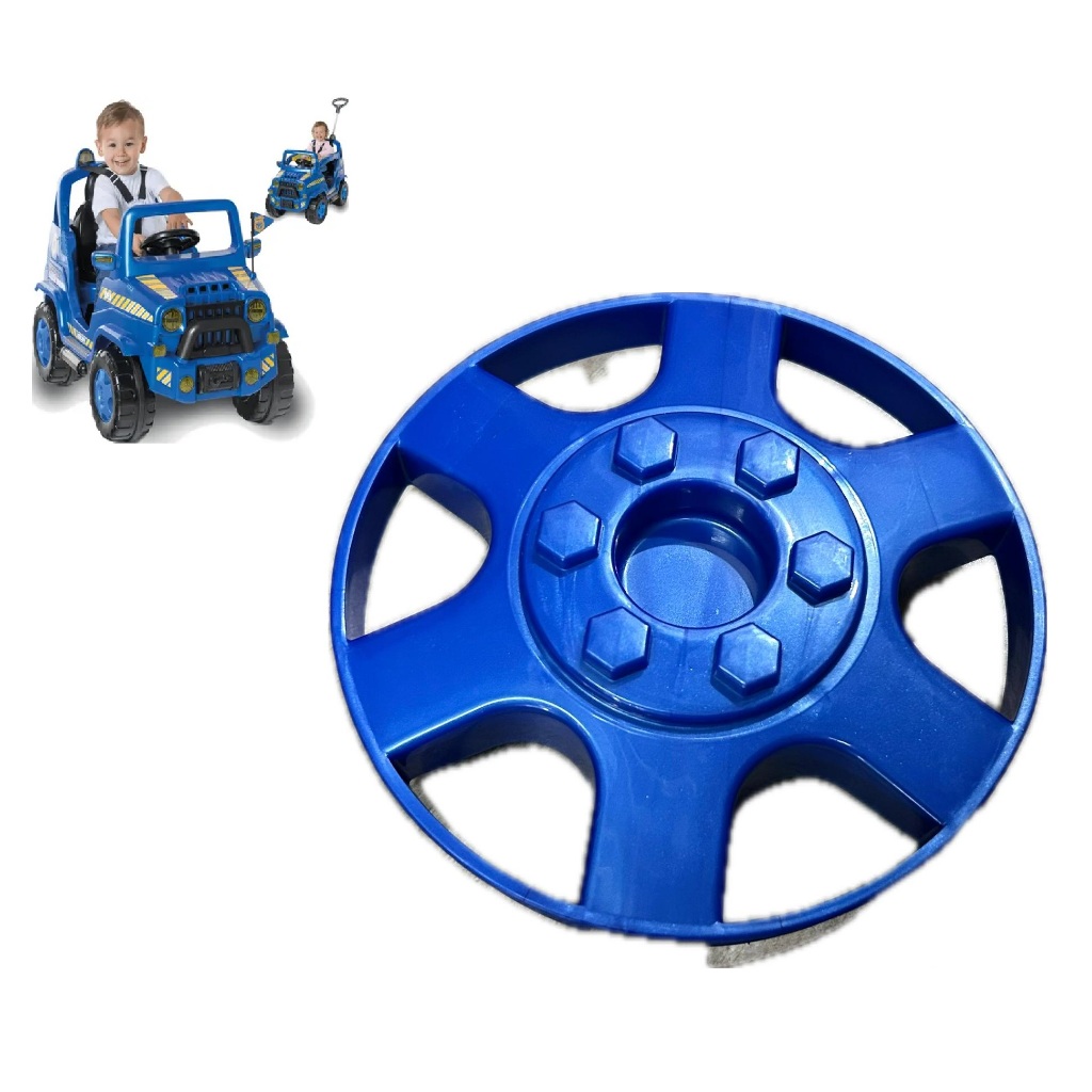 01 Calota de Roda Diipi Policia Calesita Tampão Brinquedo Carrinho Carro Jipe Infantil
