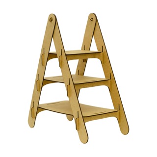 Escada Decoração de Festa Para Doces Enfeite de Mesa Mdf em Oferta na Shopee