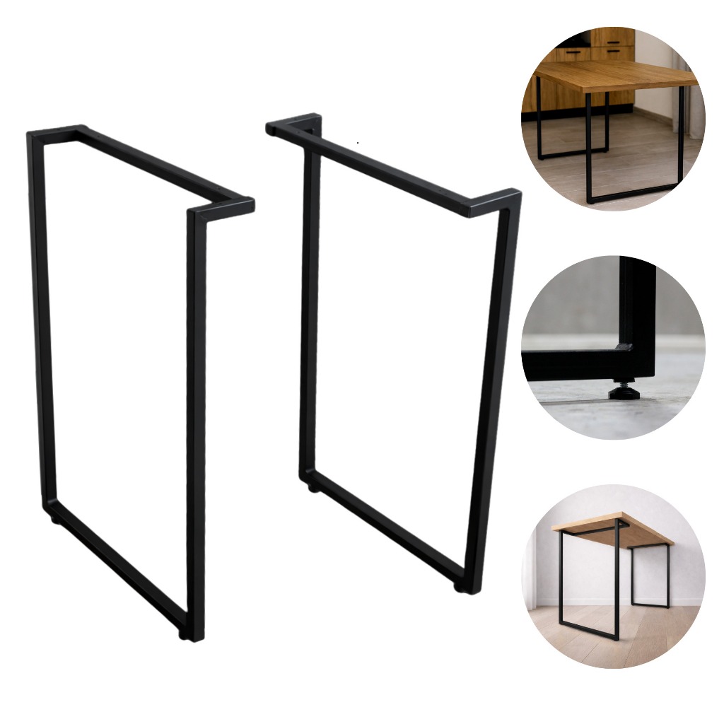 Kit 2 Base De Mesa 75x58 Preto Suporte Móveis Bancada Sala em Oferta na Shopee