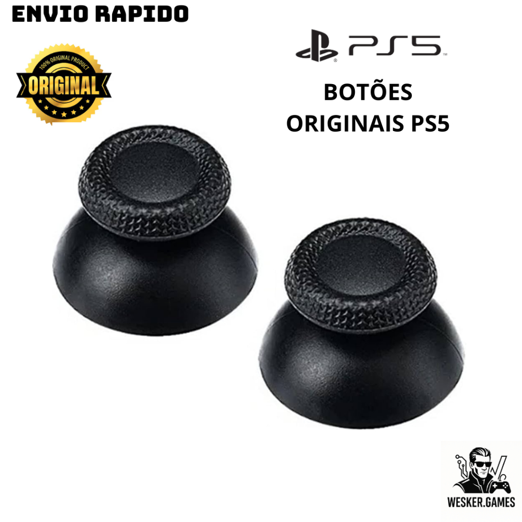 Par Capa Botão Originais Analogico Controle PS5 Dualsense Playstation 5