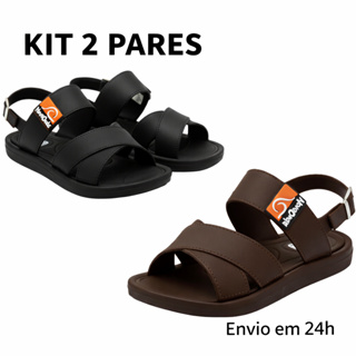 Kit 2 Pares Sandália Infantil Papete Masculina Nova Onda | Leve, Confortável e Antiderrapante em Oferta na Shopee