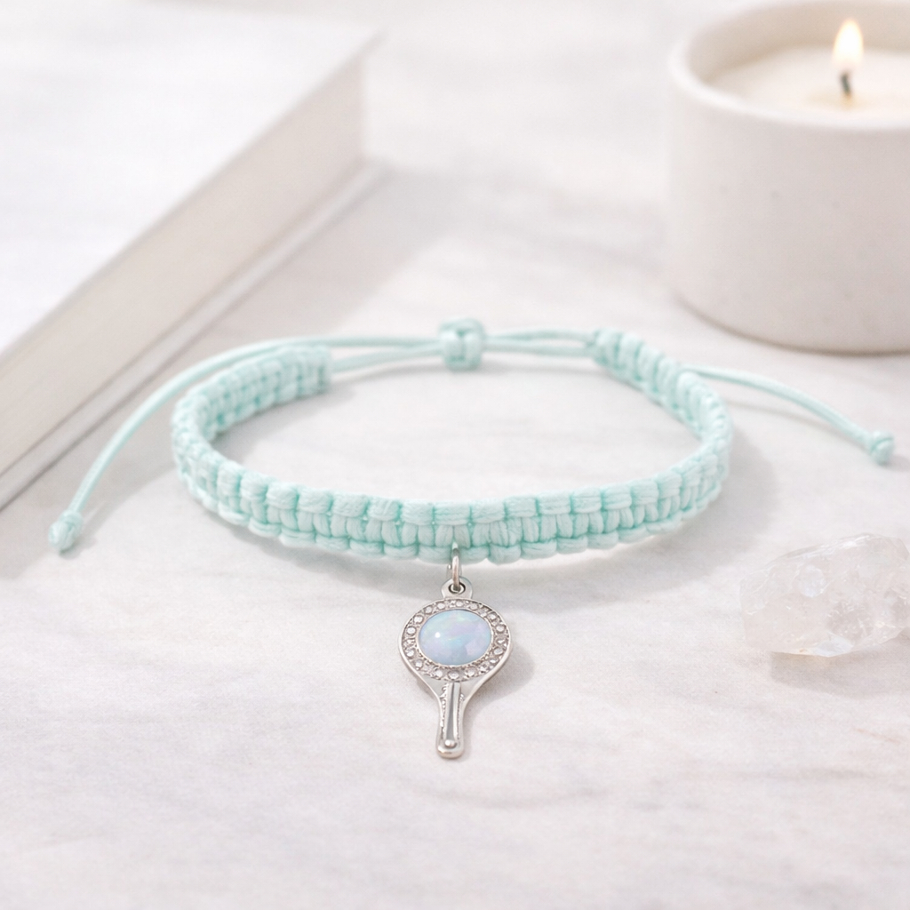 Pulseira Macramê Espelho Iemanjá Cetim Azul Bebê em Oferta na Shopee