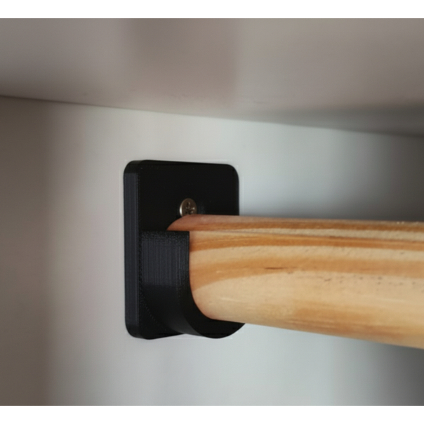 Suporte Para Cabideiro de Guarda Roupa Contém 02 Unidades