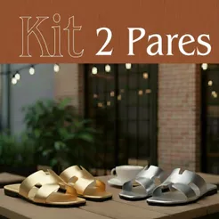 Kit 2 Rasteirinhas Lindas, Delicadas E Super Femininas - Aga Básica