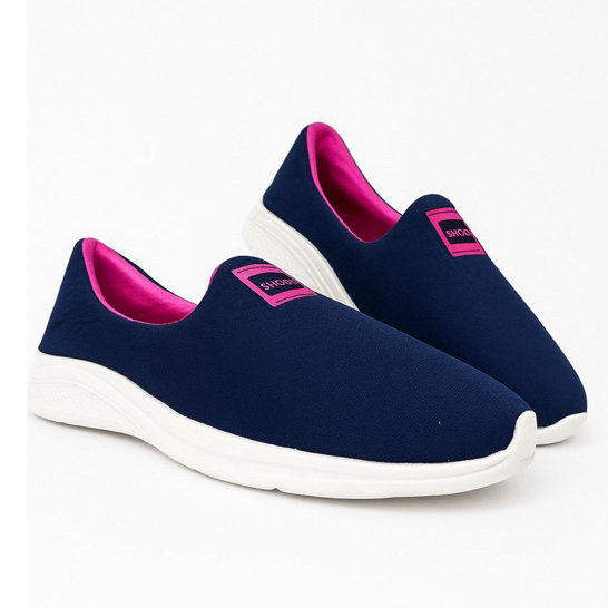 Tênis calce fácil confortavel para o dia a dia macio sem cadarço respirável anatomico feminino