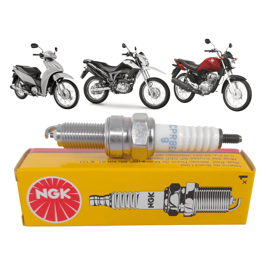 Vela Titan Fan Bros CG Biz 125/150/160 Original NGK CPR8EA9 em Oferta na Shopee