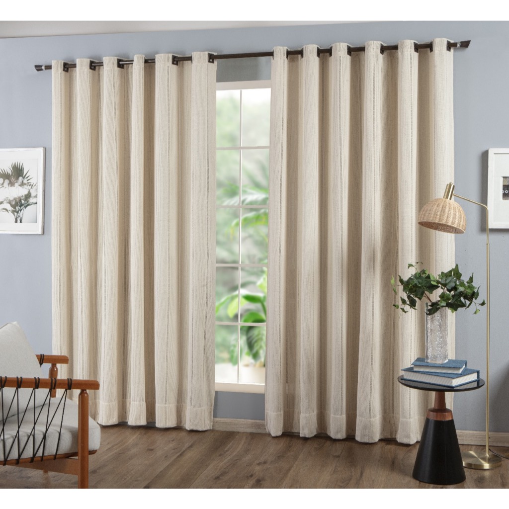 Cortina 100% Algodão 2,80x2,50 em Oferta na Shopee