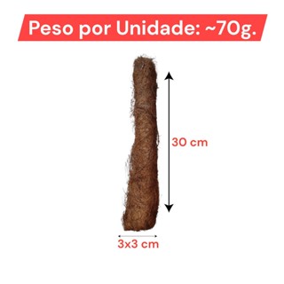 Kit com 3 Estaca Palito de Fibra de Coco Xaxim para Orquídeas e Trepadeiras em Oferta na Shopee