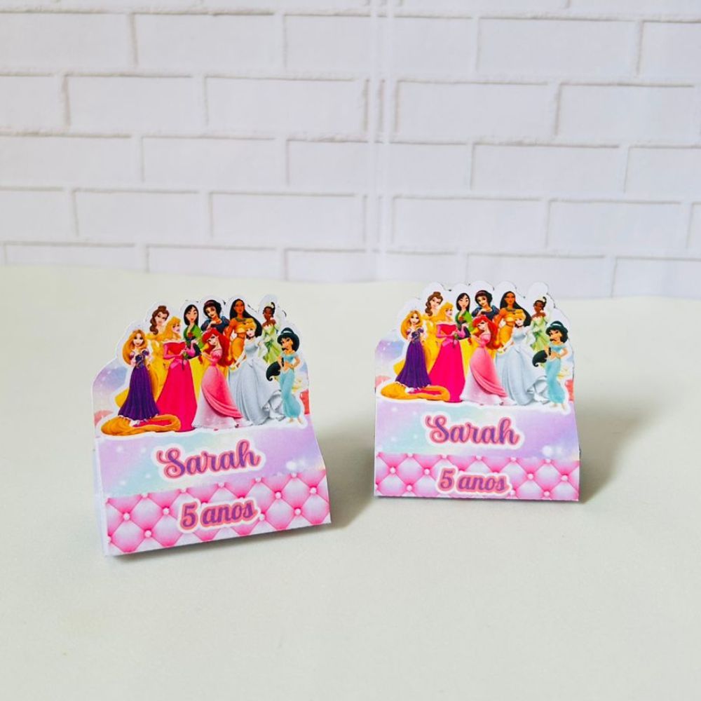 Porta Bis Duplo Princesas Personalizados /Lembrancinha de Festa /Aniversário