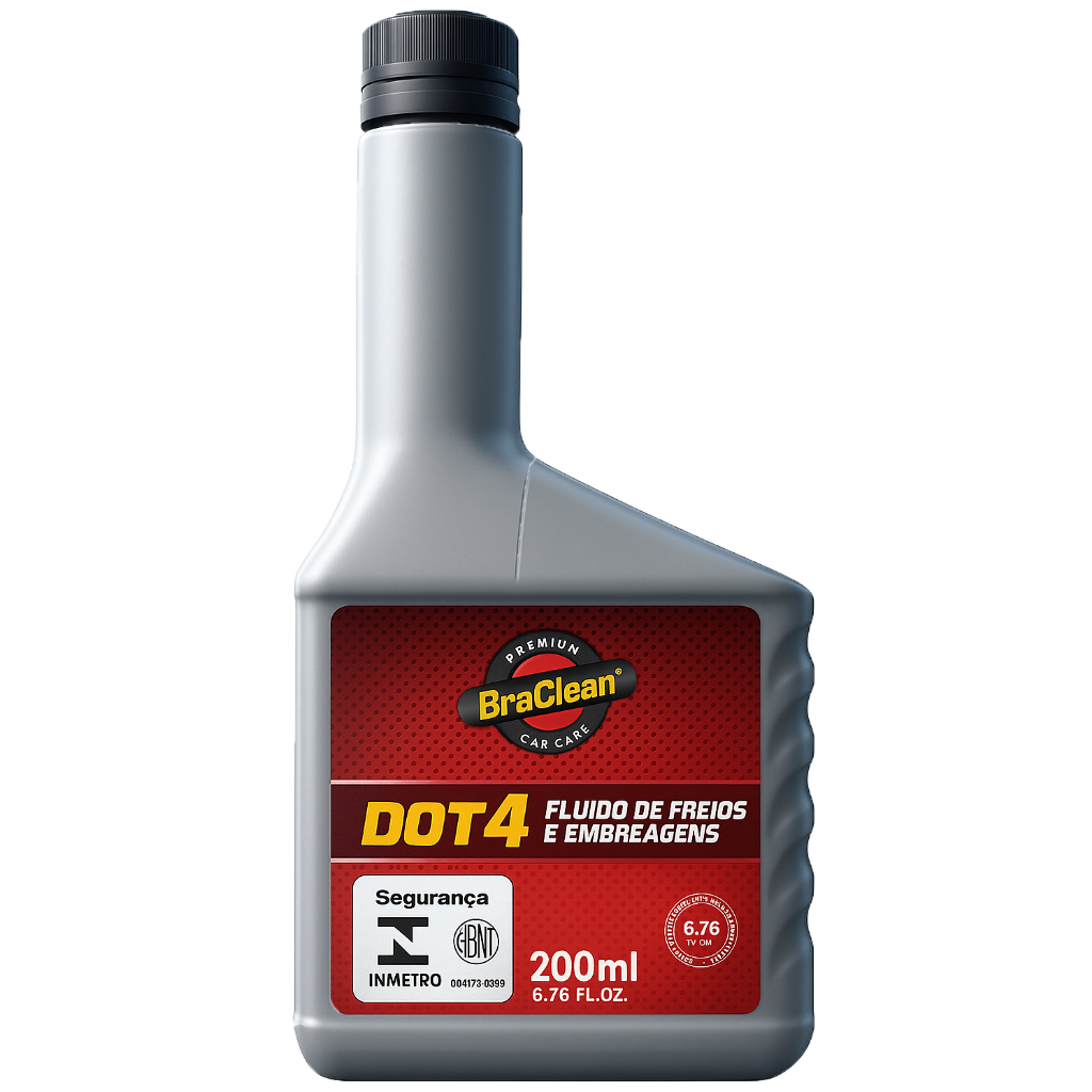 Melhor Fluido para Freio DOT 4 200 ml Manutenção Resposta Consistente para ABS BraClean em Oferta na Shopee