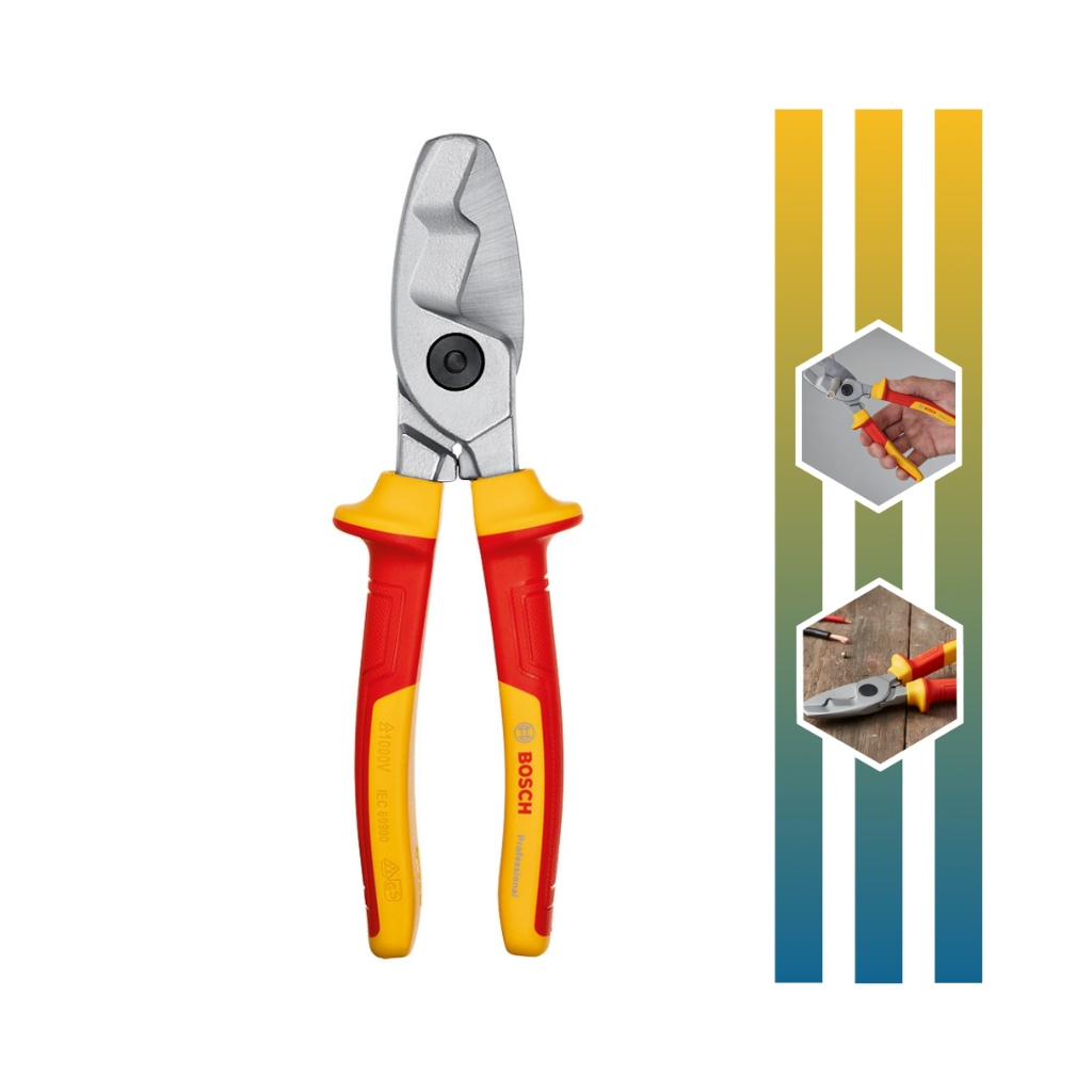Alicate De Corte Lateral Corta Cabos Vde 200mm Bosch em Oferta na Shopee