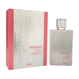 Manasik Oud Amber Pink Perfume Árabe Feminino Eau de Parfum 100ml em Oferta na Shopee
