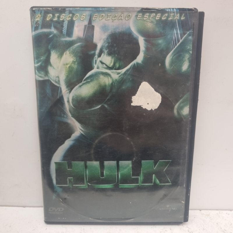 Dvd Original - Hulk - Edição Especial 2 Discos ( Dano na Capa. Mídia Funcionando)
