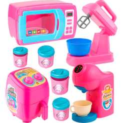Kit com 5 Brinquedos de cozinha Eletrodomésticos De Brinquedo Infantil Faz De Conta - ALTIMAR