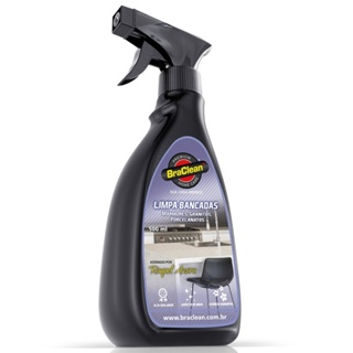 Melhor Limpa Bancadas 500ml para granito e mármore limpeza rápida sem esforço BraClean em Oferta na Shopee