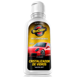 Cristalizador de Vidros 100 ml Water Off Repelência de Água e Visibilidade BraClean