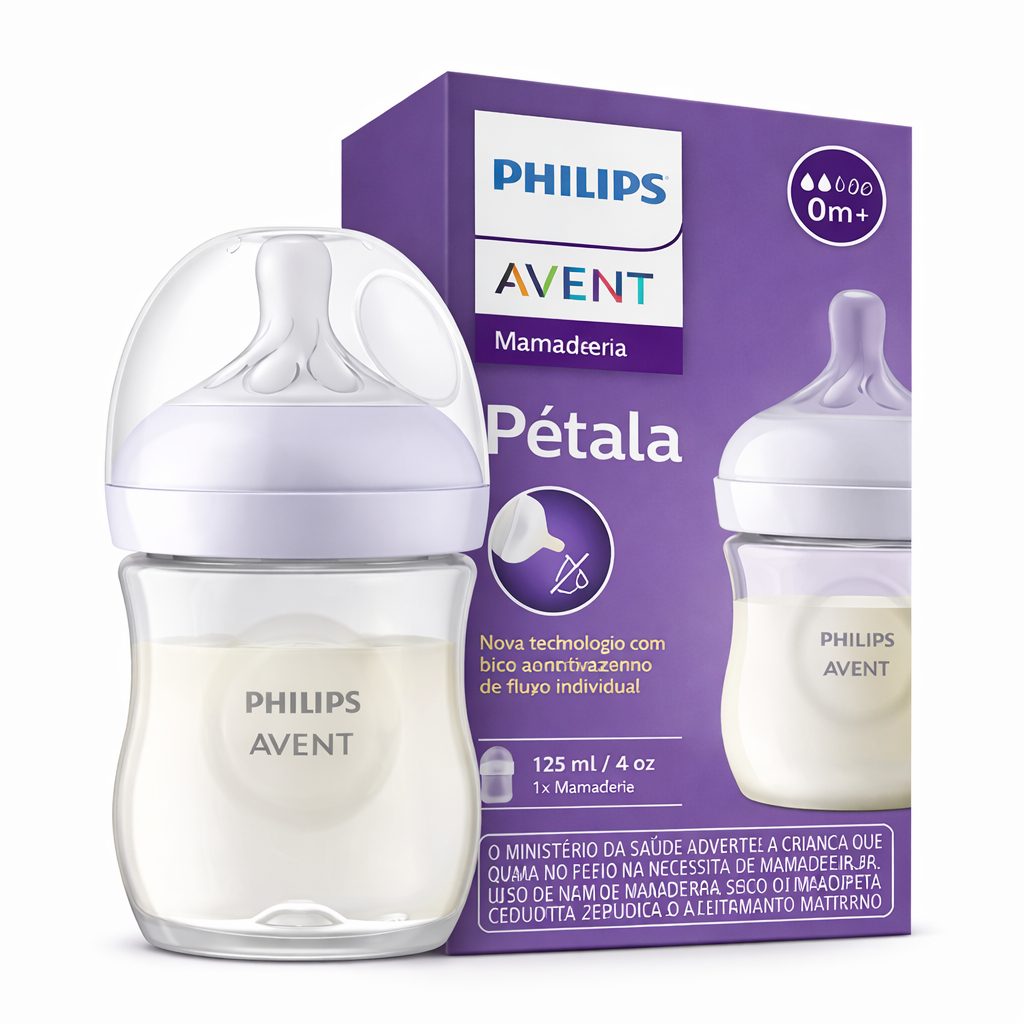 Mamadeira Anti-cólica Pétala Avent 3.0 125ml 0M+ Philips Avent