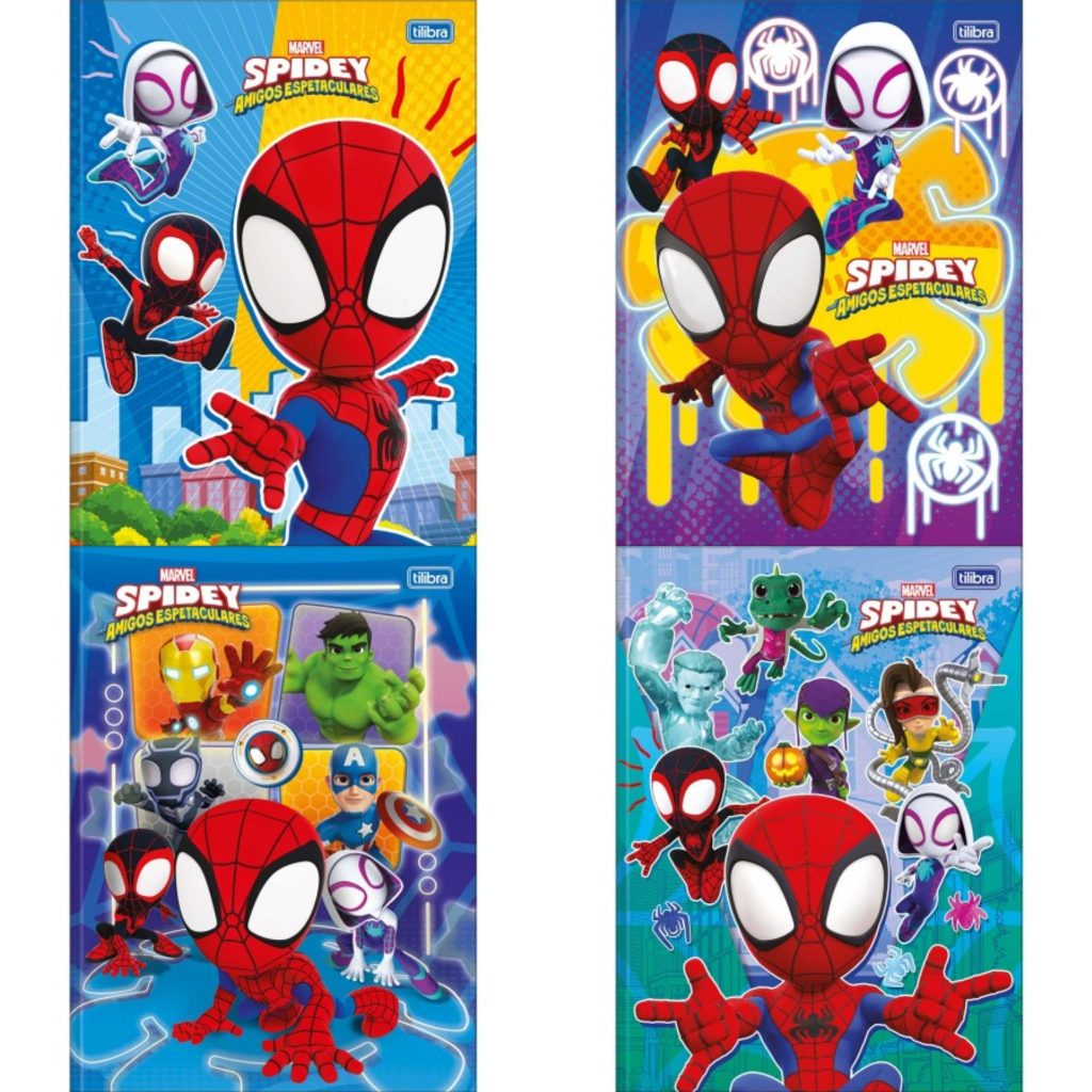 Um Caderno Brochurão Universitário Spidey 80 Folhas Capa Aleatória Tilibra em Oferta na Shopee