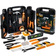 Jogo Kit Caixa Ferramentas 129 Pçs Estojo Plastico Maleta The Black Tools