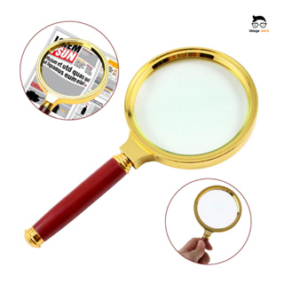 Lupa De Mão Luxo 70mm C/ Lente Aumento 10x Zoom Profissional Leitura Estudos Alta Qualidade em Oferta na Shopee