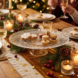 Prato para bolo de vidro, Boleira de vidro em Oferta na Shopee