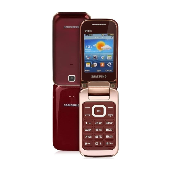 Celular Samsung Gt-c3592 Flip Tela 2.4'', Dual Sim, Bluetooth Vermelho Favor Ler o Anuncio Antes da Compra — R$ 259,00 em Shopee