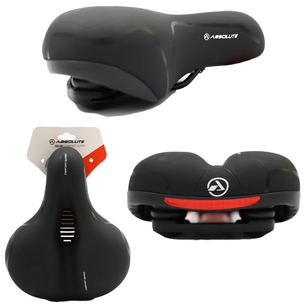 Selim Banco Bicicleta Absolute Super Comfort 28,4cm x 20,8 cm em Oferta na Shopee