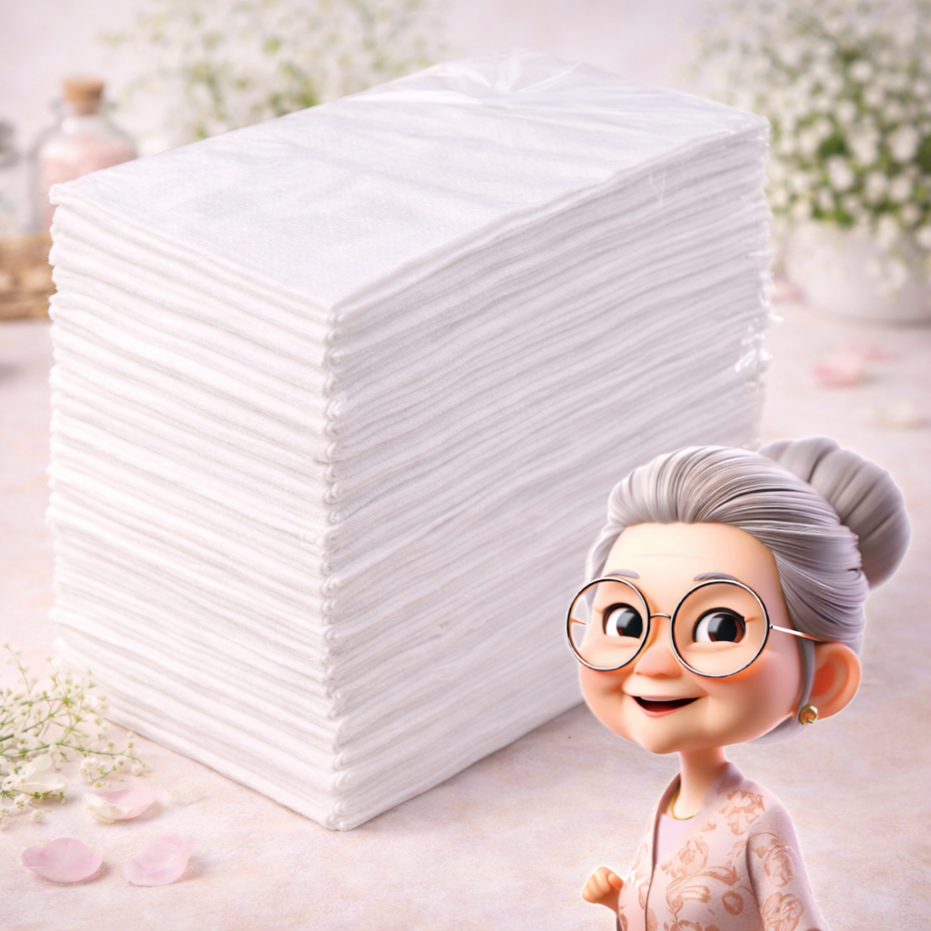 100un Lenço Corporal para Higiene de Idosos Acamados em Oferta na Shopee