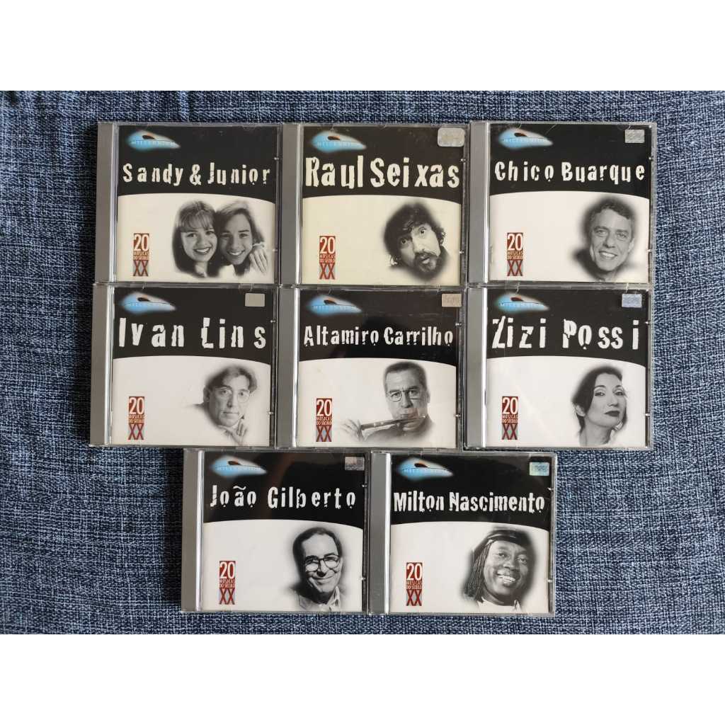 COLEÇÃO MPB - 8 CDS - IVAN LINS - RAUL SEIXAS - ZIZI POSSI - JOAO GILBERTO - MILTON NASCIMENTO - CHICO BUARQUE