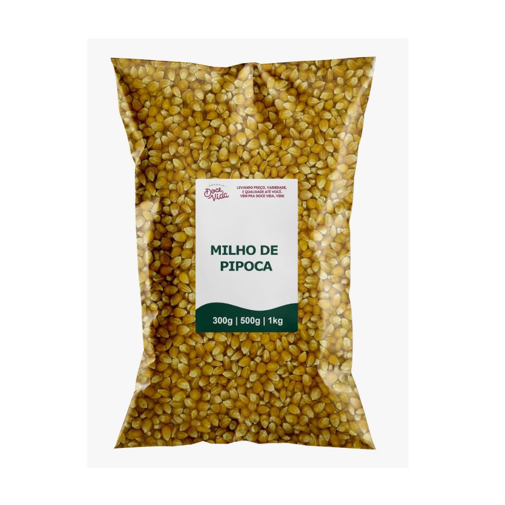 Milho de pipoca - 300g/500g/1kg