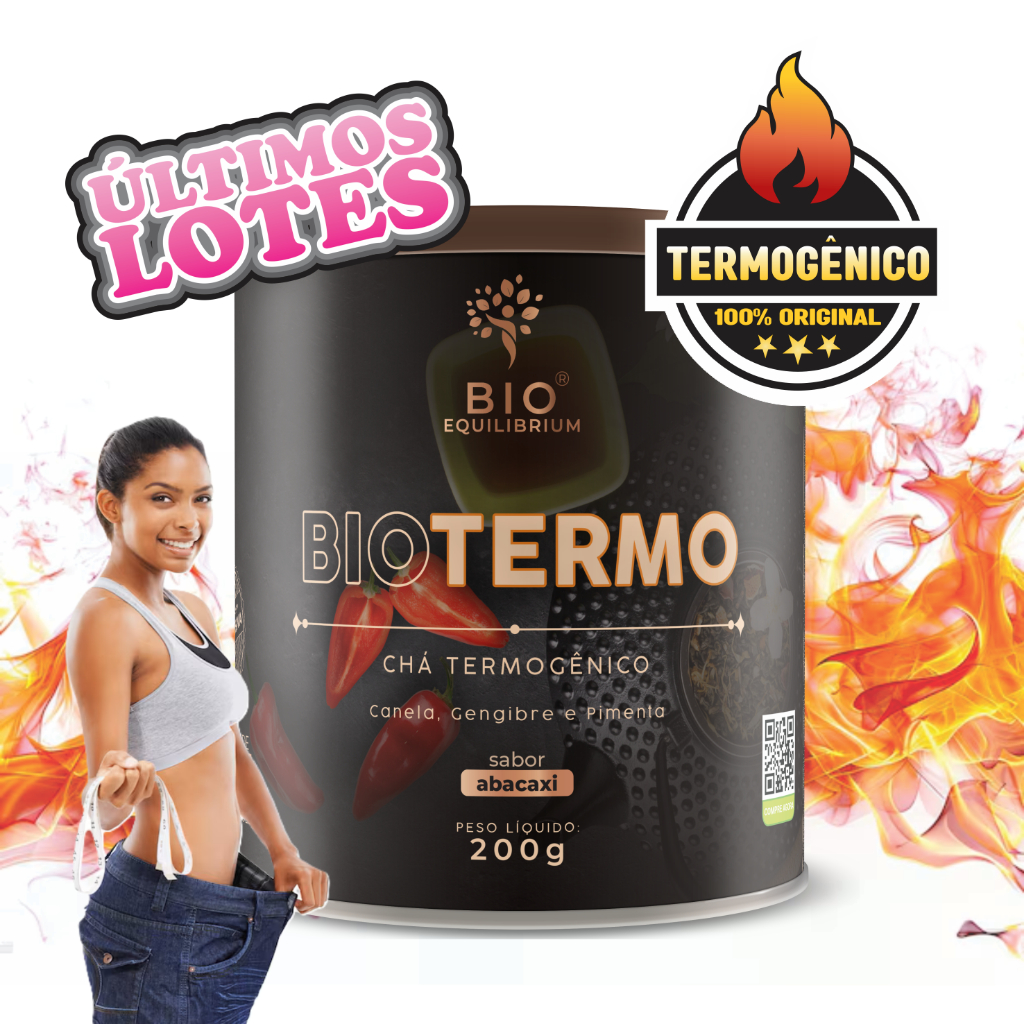 Termogênico Natural para Emagrecimento Chá BioTermo 200g com Gengibre e Pimenta | Bio Equilibrium