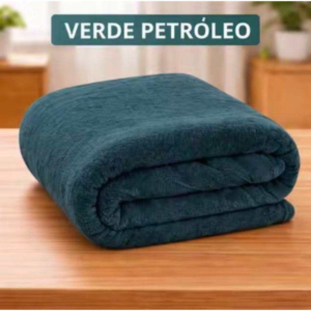 Manta Cobertor 2,00m x 1,8m Casal Microfibra Fleece Lisa JD em Oferta na Shopee