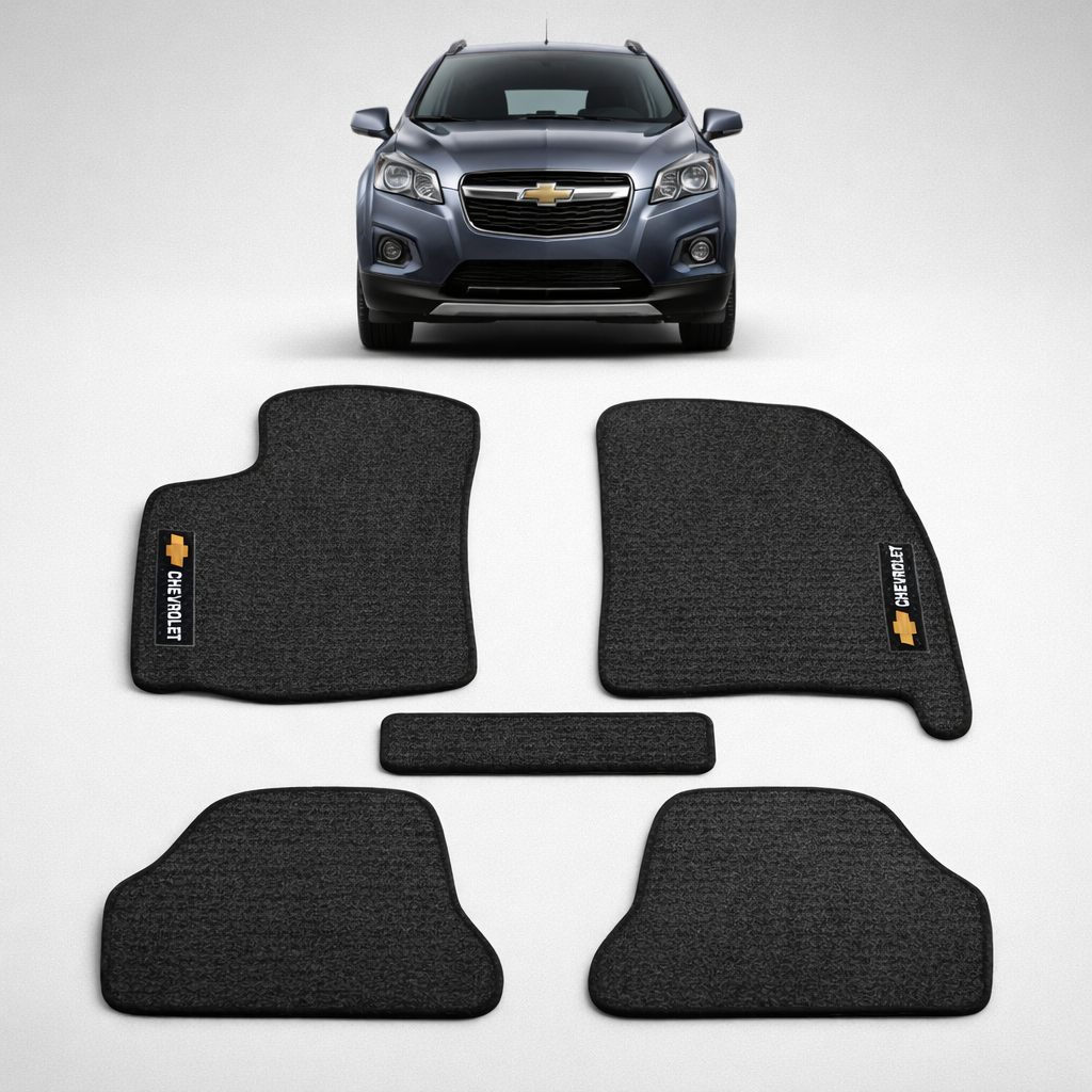 Kit de tapetes 5 peças específico Tracker 2013 14 15 ... 17 18 2019 Carpete Res-Preto