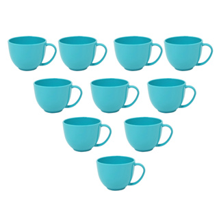 Kit 10 Xícaras Acrílica 180 Ml De Chá Café Cappuccino em Oferta na Shopee