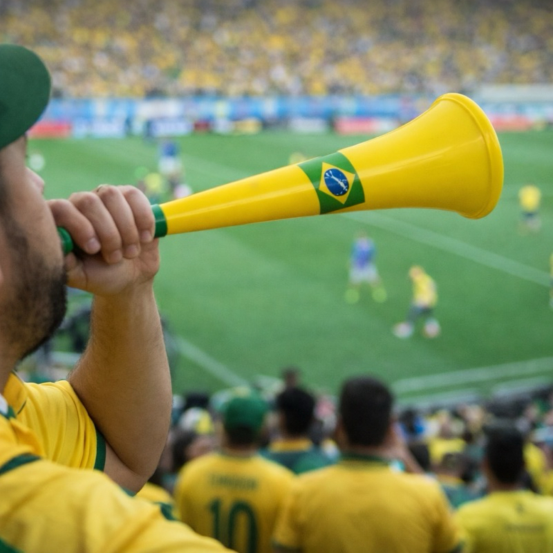 Vuvuzela Copa Do Mundo Brasil Apito Torcedor Apito Buzina Ordem E Progresso Seleção Brasileira