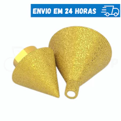 Broca Chanfradora Diamante M10 38mm/50mm Polimento e Abertura de Furos em Cerâmica Mármore Granito