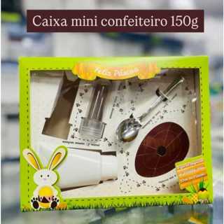 caixa kit confeiteiro infantil páscoa para ovo de colher com acessórios e criatividade em Oferta na Shopee