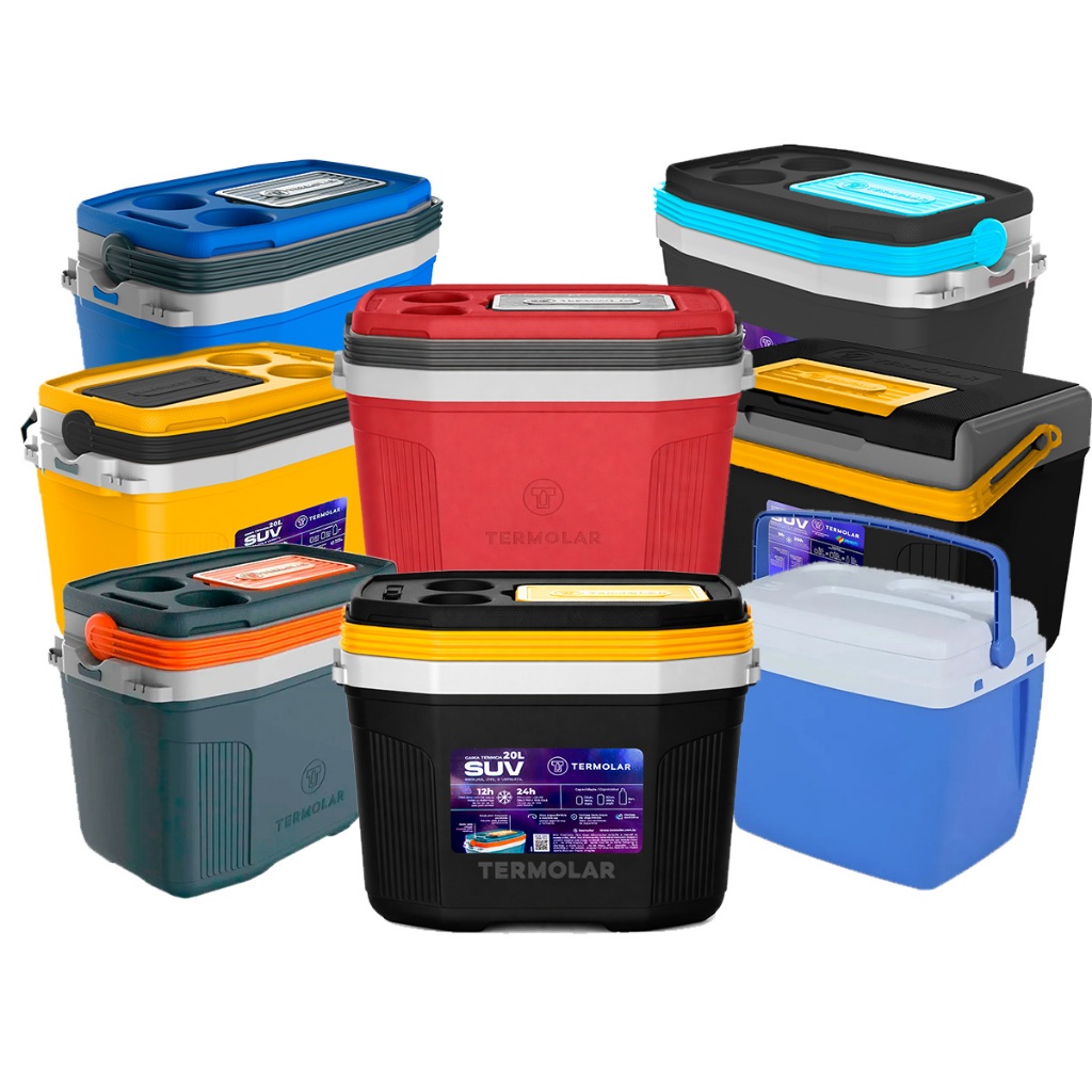 Caixa Térmica Cooler Com Alça Praia Camping em Oferta na Shopee