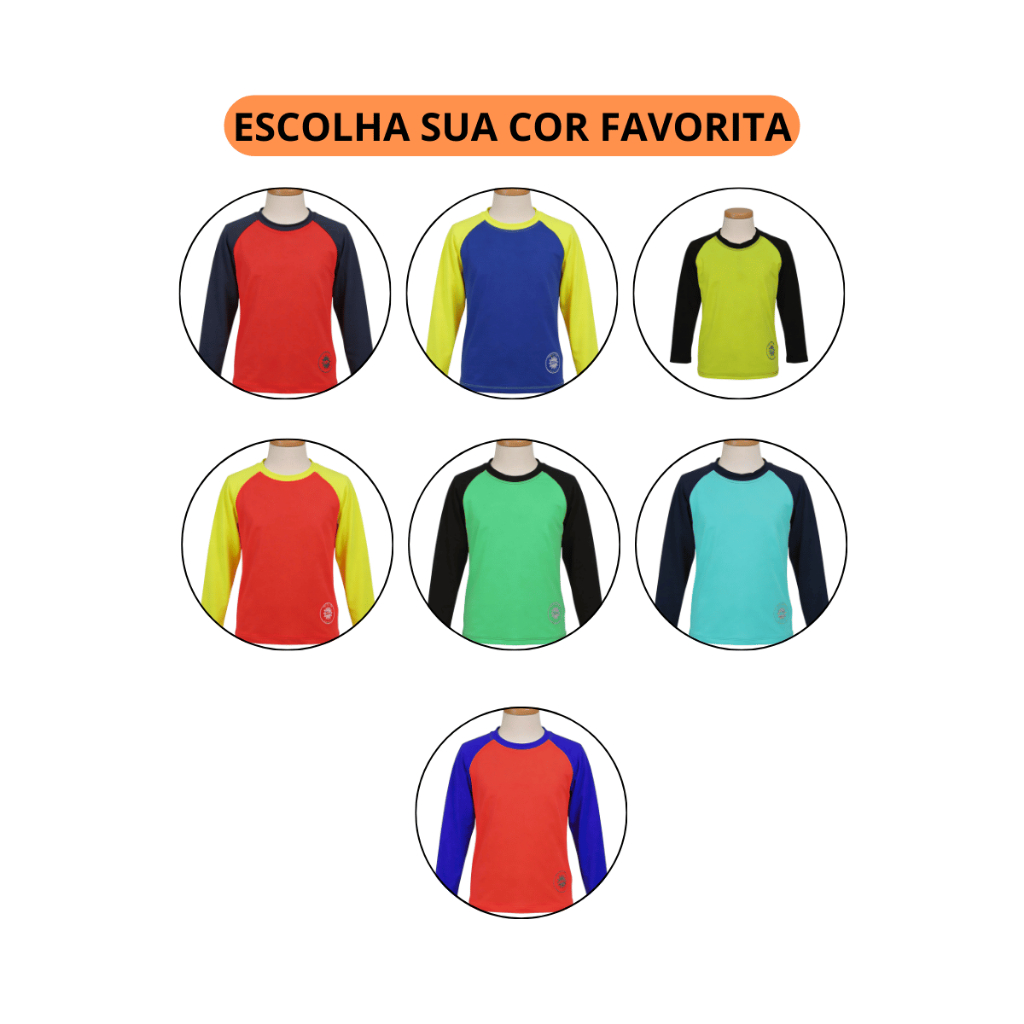 Camisa UV infantil/juvenil proteção UV 50+ praia/piscina do 2 ao 16 anos
