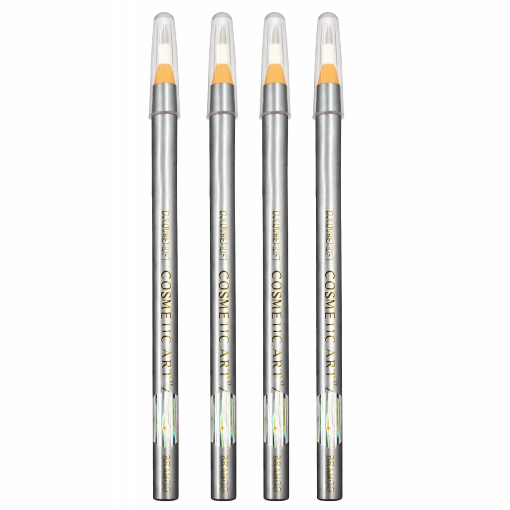 4 lapis dermatografico sobrancelha branco designer Profissional marcação