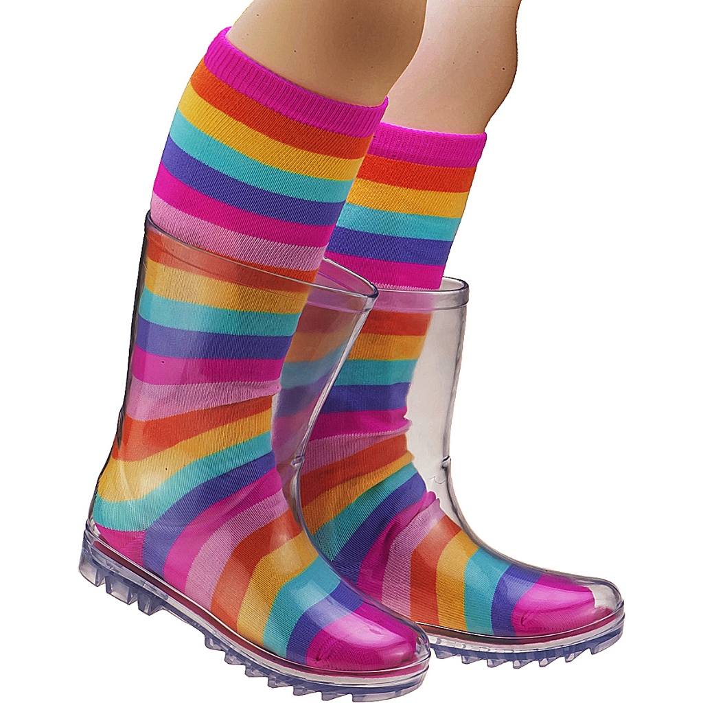 Galocha Infantil Feminina + Meia Colorida Estilosa e Confortável