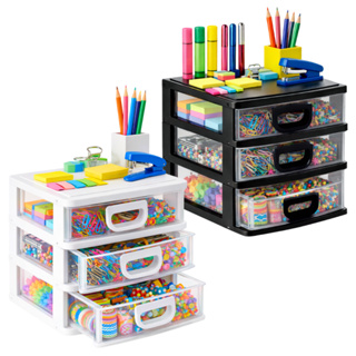 Super Porta Tudo c/3 Gaveta Organizador para Escritório, Joias e Material de Costura em Oferta na Shopee