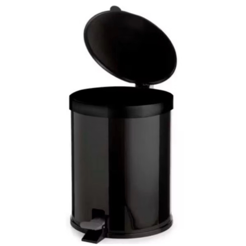 lixeira preta  Banheiro Pedal 7,5 Litros Plástico Cesto Escritório cozinha banheiro em Oferta na Shopee