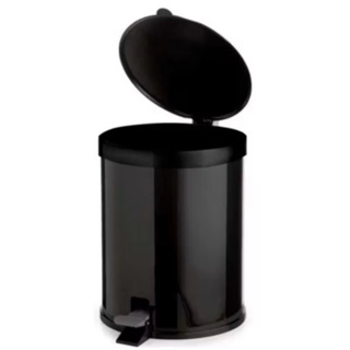 lixeira preta  Banheiro Pedal 7,5 Litros Plástico Cesto Escritório cozinha banheiro em Oferta na Shopee