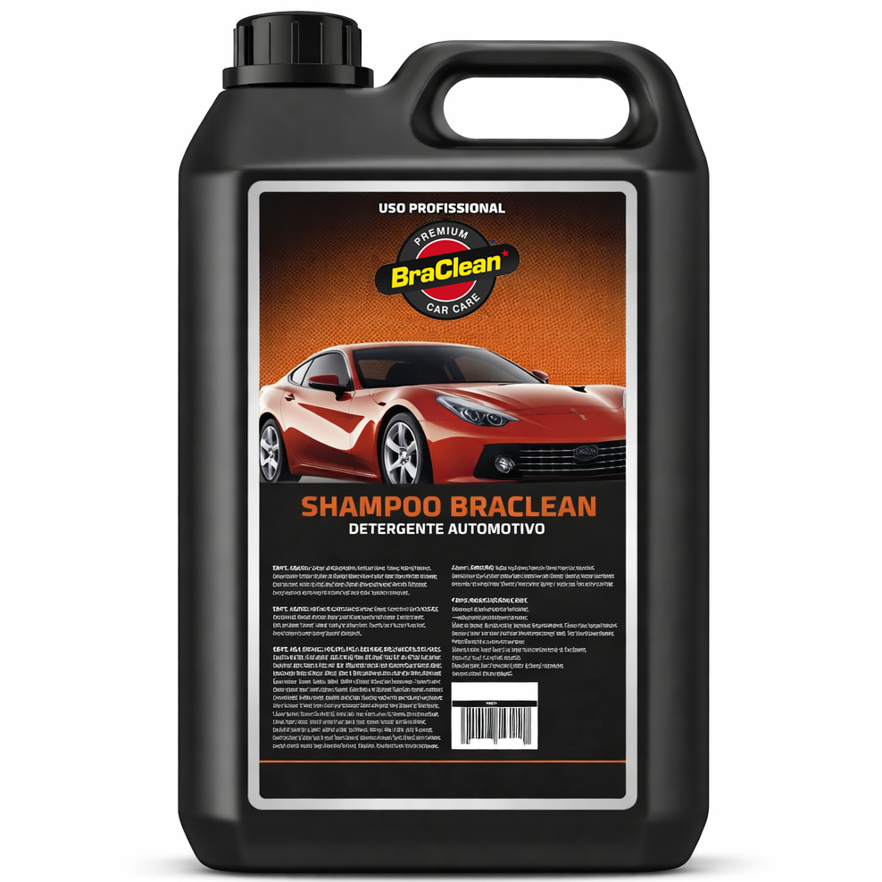 Melhor Shampoo Neutro 5 litros 1 para 100 uso profissional em detalhamento automotivo BraClean em Oferta na Shopee