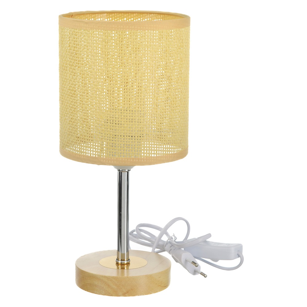 Abajur Luminária De Mesa Decorativo Madeira Quarto Sala Escritório Cabeceira Iluminação