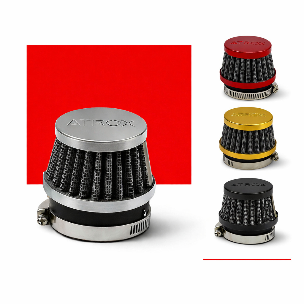 Filtro De Ar Moto Esportivo Reto Universal Com Adaptador em Oferta na Shopee