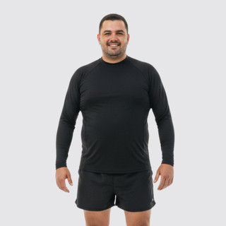 Camisa plus size manga longa masculino blusa segunda pele proteção uv