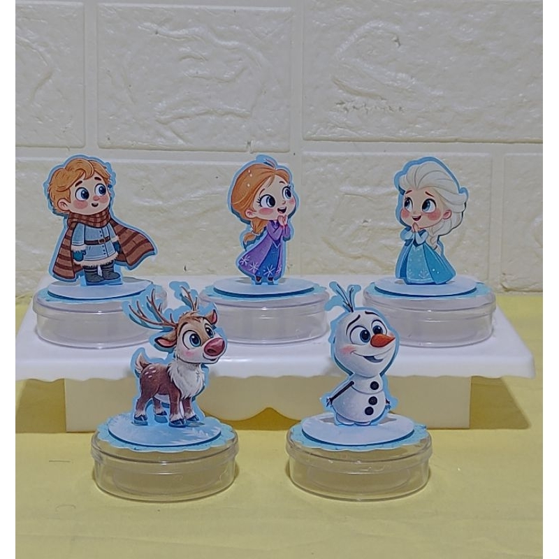 Aplique 3d Frozen  latinha- personalizados festa /lembrancinha frozen/decoração festa infantil