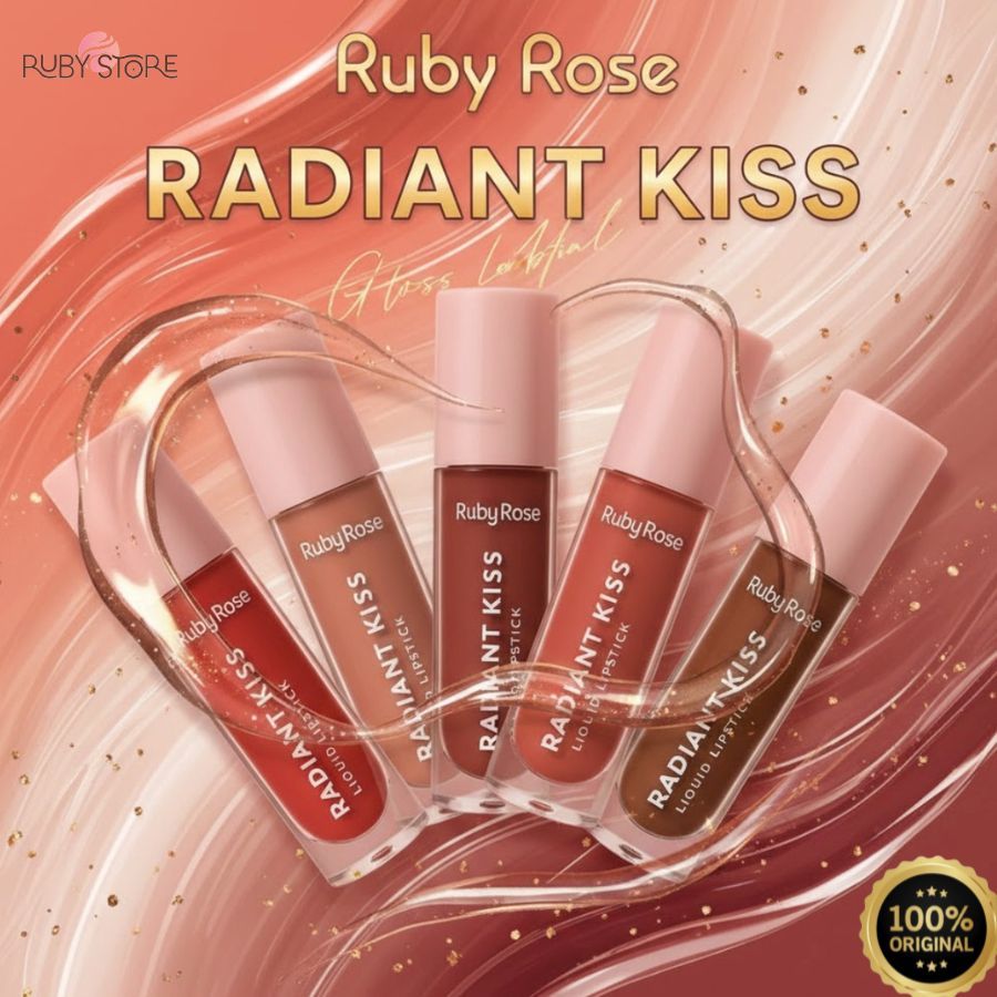 Gloss Radiante Kiss  Ruby Rose Lançamento HL- L6400 em Oferta na Shopee